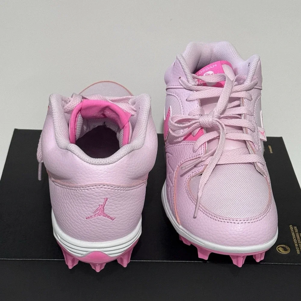 Nike Air Jordan Stadium 90 Cleat Pink Foam New Football Men's 12 $135